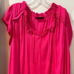Hot Pink tunic top, Lane Bryant, size 26/28